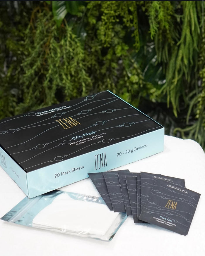Zena Co2 carboxy gel therapy mask professional Korean skincare glass skin treatment dry skin Canada estheticians