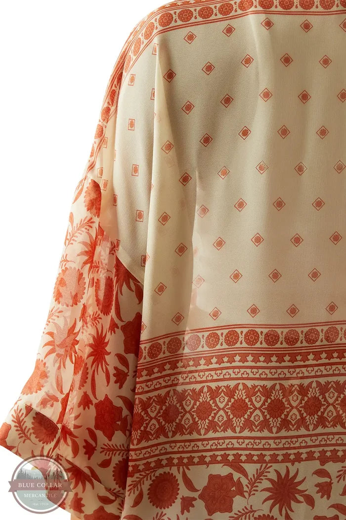 Ariat 10060385 Paige Duster Senora Border Print shoulder detail print view
