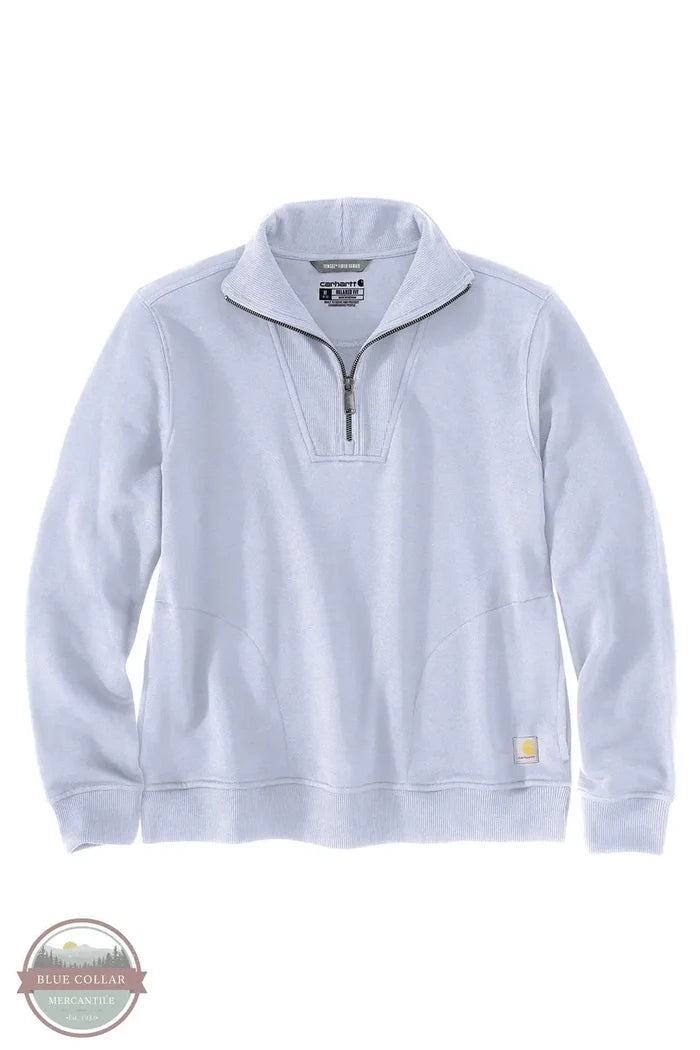 Carhartt 106451 V84 Fresh Lavender TENCEL™ Fiber Series Relaxed Fit Half-Zip Sweatshirt