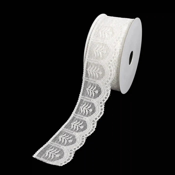 1.5 inch | Classic Fern Motif Lace | SKU-7