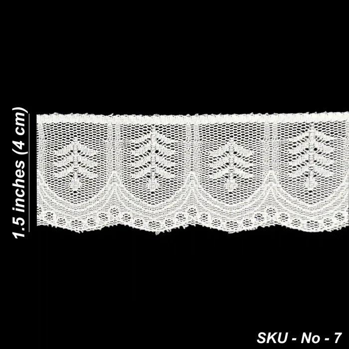 1.5 inch | Classic Fern Motif Lace | SKU-7
