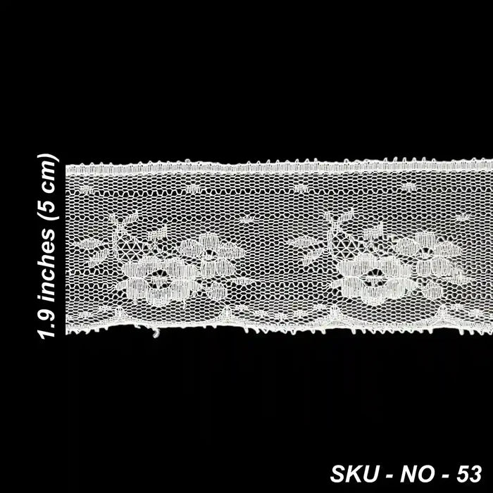 1.9 inch | Daisy Floral Nylon Lace | 5 Meters | SKU-53