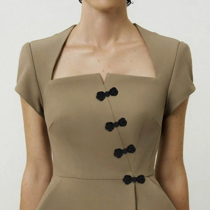 2 Pair | Rose Style Knot Buttons