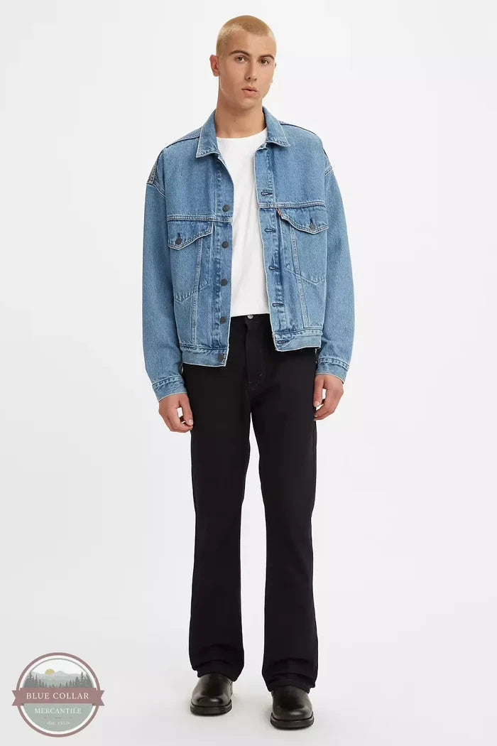 Levi's 517-0260 517 Boot Cut Jeans in Black Front View