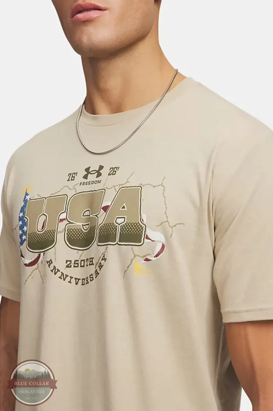 Under Armour 6014649-290 Freedom 1776 T-Shirt Desert Sand front image