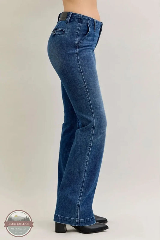 Judy Blue 881052REG Mid Rise Bootcut Trouser, side