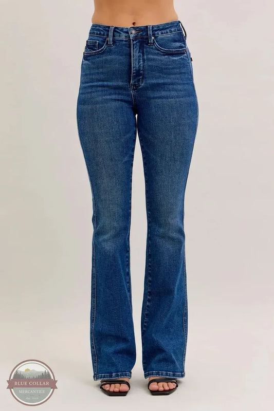 Judy Blue 881062REG High Waisted Tummy Control Bootcut Jeans, front