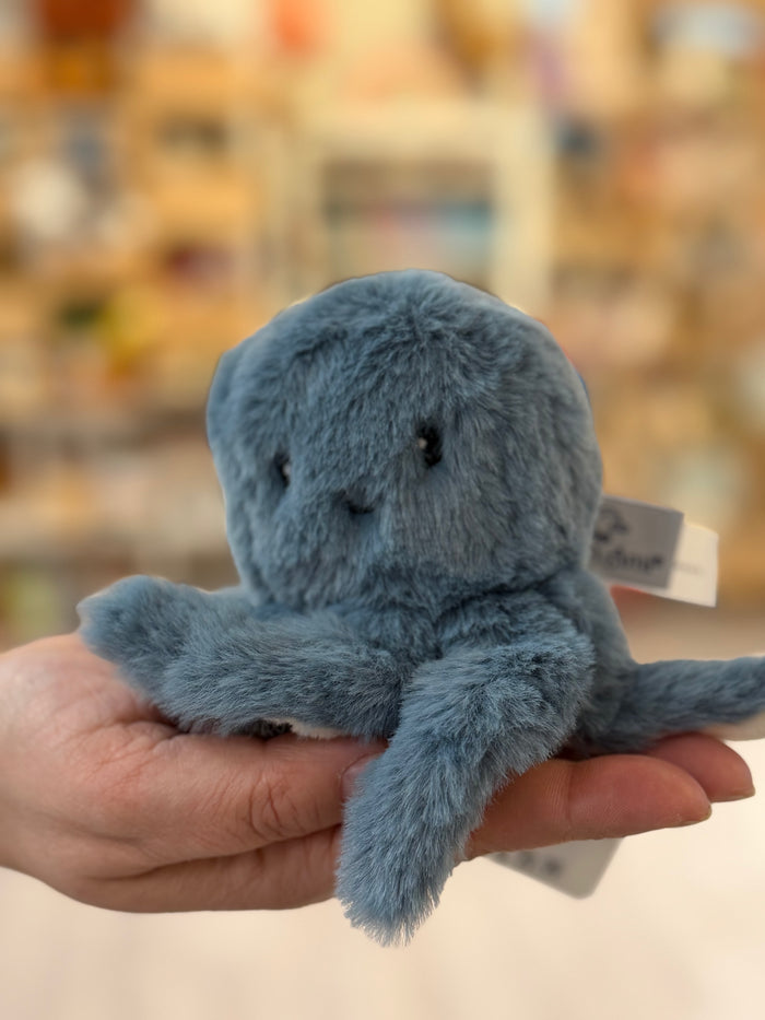 Mon Ami Plush Toy - Small Octopus - Inky Blue