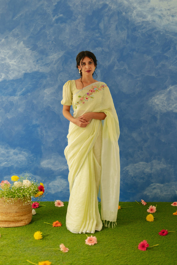 Aaftab Linen Sari