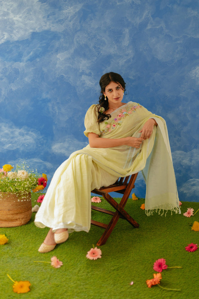 Aaftab Linen Sari