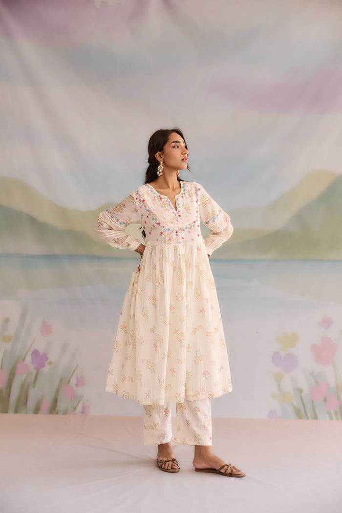 Afreen Chanderi Kurta Set