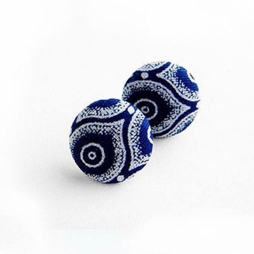 Akhona Shweshwe Stud Earrings
