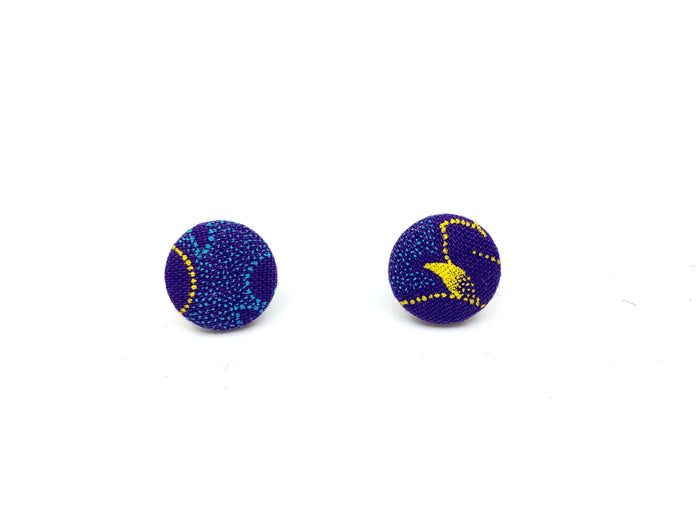 Akhona Shweshwe Stud Earrings