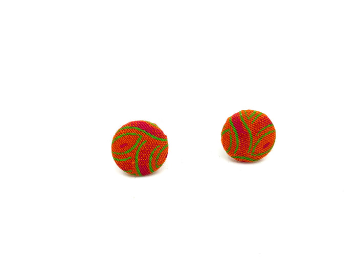 Akhona Shweshwe Stud Earrings