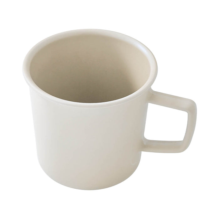 EcoSouLife All Natural Camper Cup in sand/white colour, 400ml capacity and biodegradable.