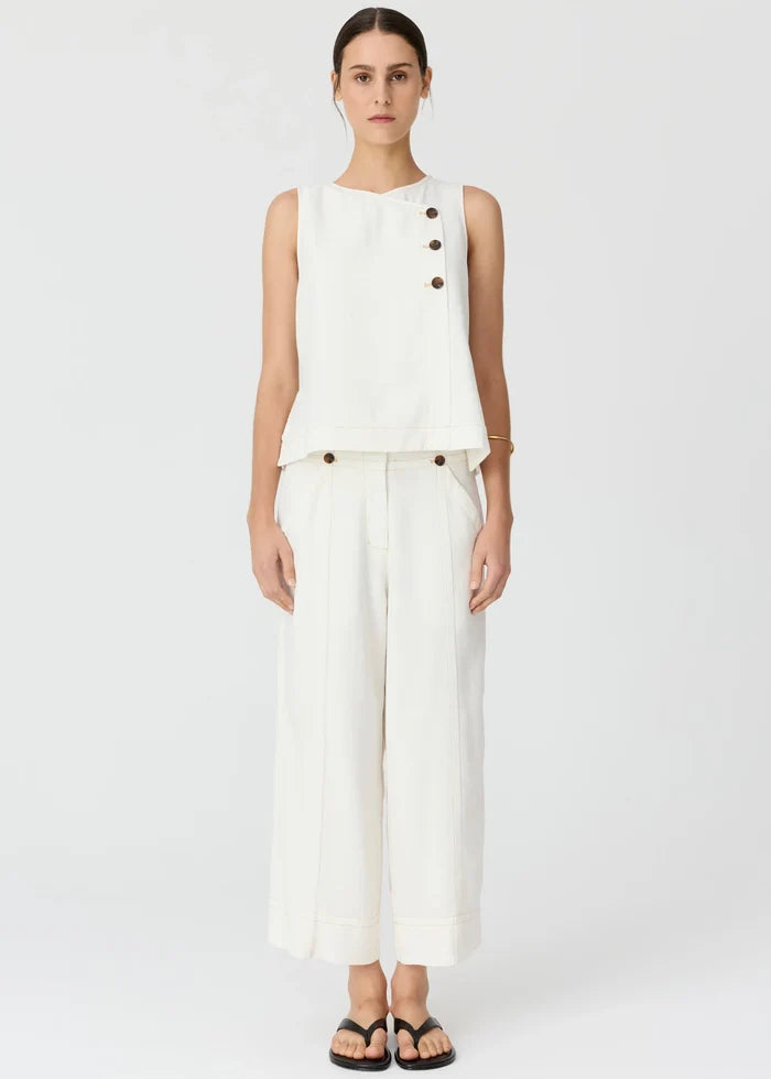 ANISE CROP PANT in Chalk by Pol Clothing