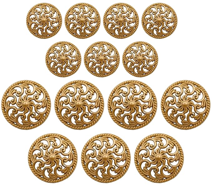 Antique Filigree Swirl Buttons | 19 mm(30L) & 21 mm(34L)