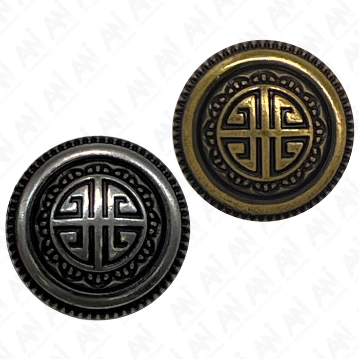 Antique Metal Buttons for DIY Projects | 12mm(20L)