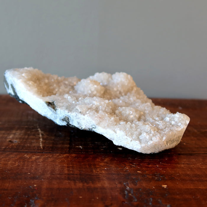 Apophyllite Cluster Calming Clear Crystal White Triangle