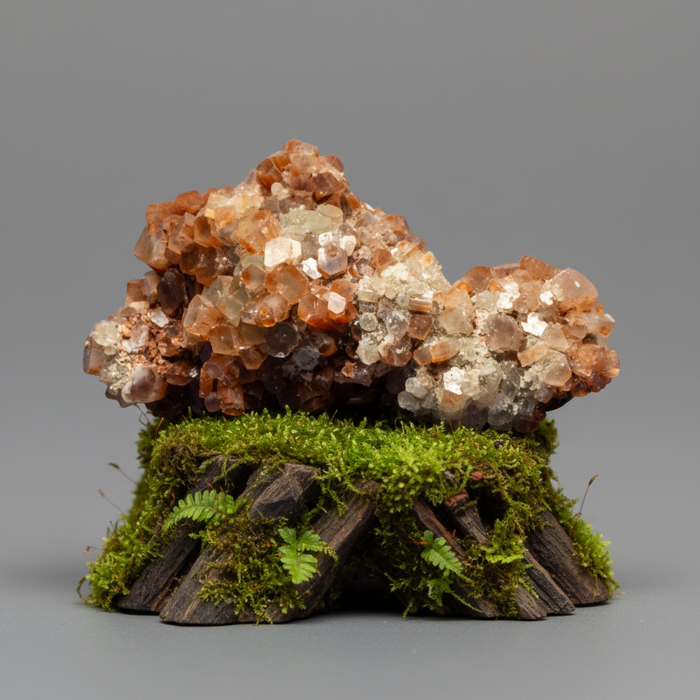 Aragonite Cluster Red Energy Crystal 4 Inch