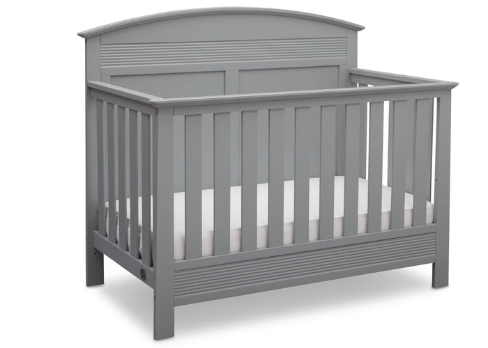 Serta Grey (026) Ashland 4-in-1 Convertible Crib, Right Crib View a2a
