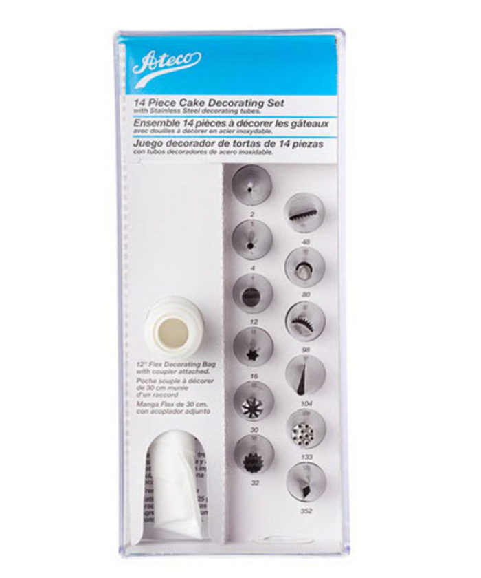 Ateco 14 Piece Cake Decorating Set