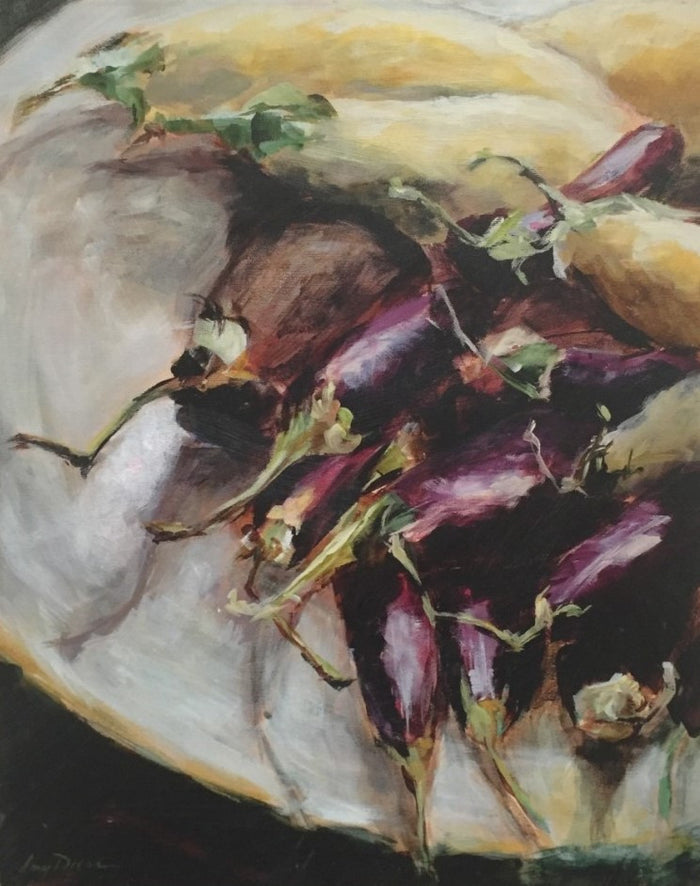 Aubergine Au Provence painting Amy Dixon - Christenberry Collection
