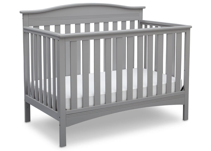 Delta Children Grey (026) Bakerton 4-in-1 Crib Side View a2a
