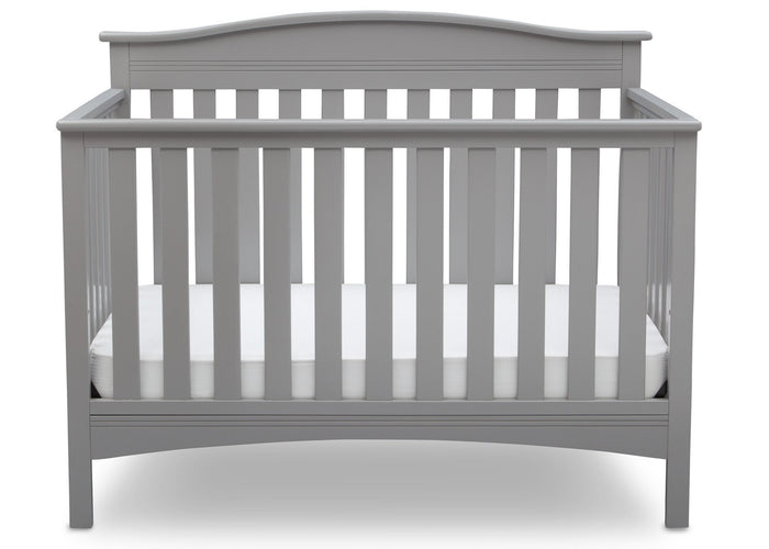 Delta Children Grey (026) Bakerton 4-in-1 Crib Front View a3a