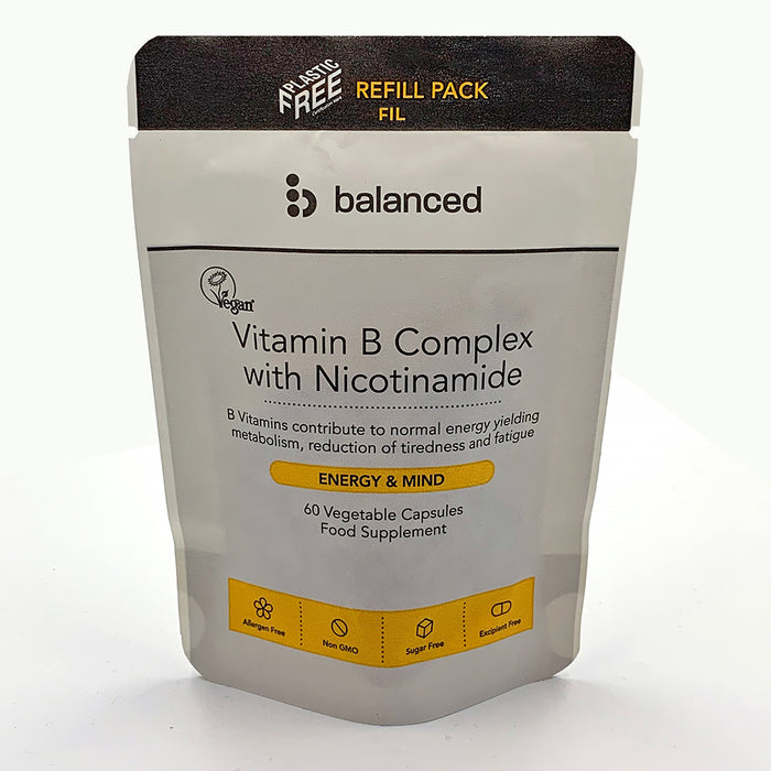 Balanced Vitamin B Complex 60 Capsules - Refill Pouch