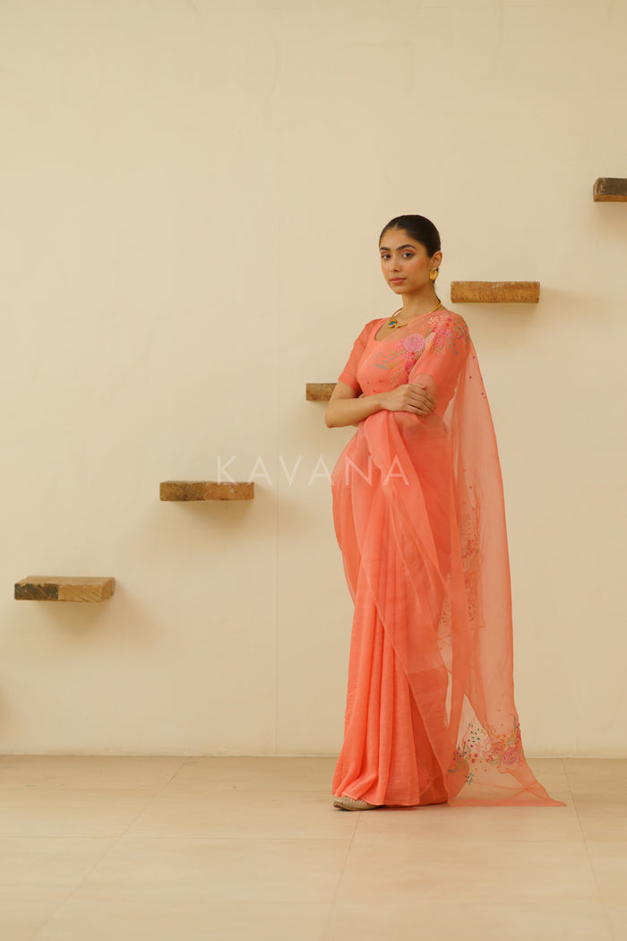 Bani Organza Linen Sari