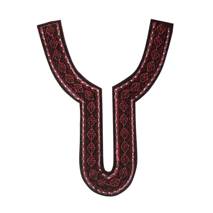 Baroque-inspired embroidery sweetheart neckline with ornate detailing, elegant curves, ideal for luxury dresses
