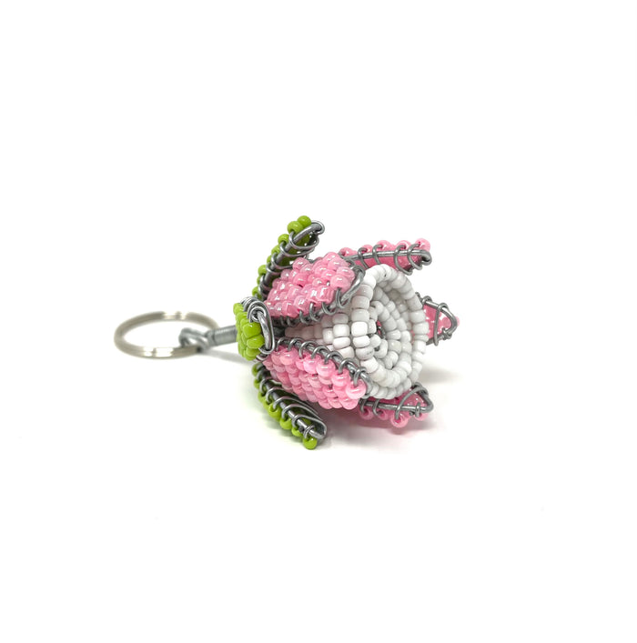 Beaded Protea Key Chain