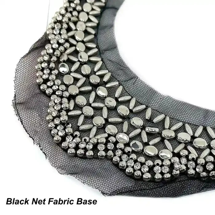Beaded Round Neck Applique