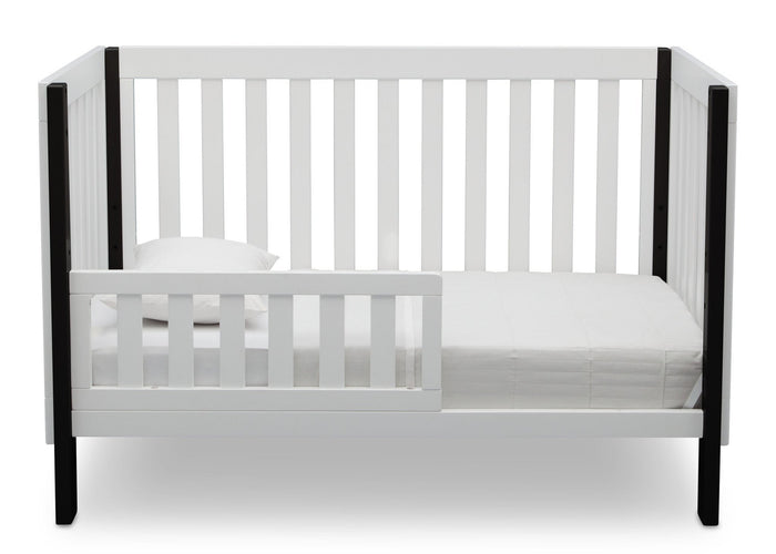 Delta Children Bianca with Ebony (149) Bellevue 3-in-1 Crib, Toddler Bed Front View