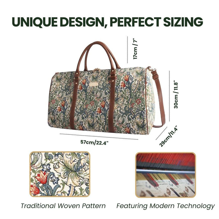 BHOLD-GLILY | William Morris Golden Lily Big Holdall/Duffel Bag