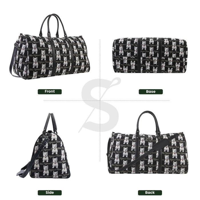BHOLD-WES | Westie Big Holdall/Duffel Bag