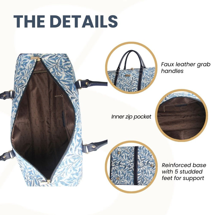BHOLD-WIOW | William Morris Willow Bough Big Holdall/Duffel Bag