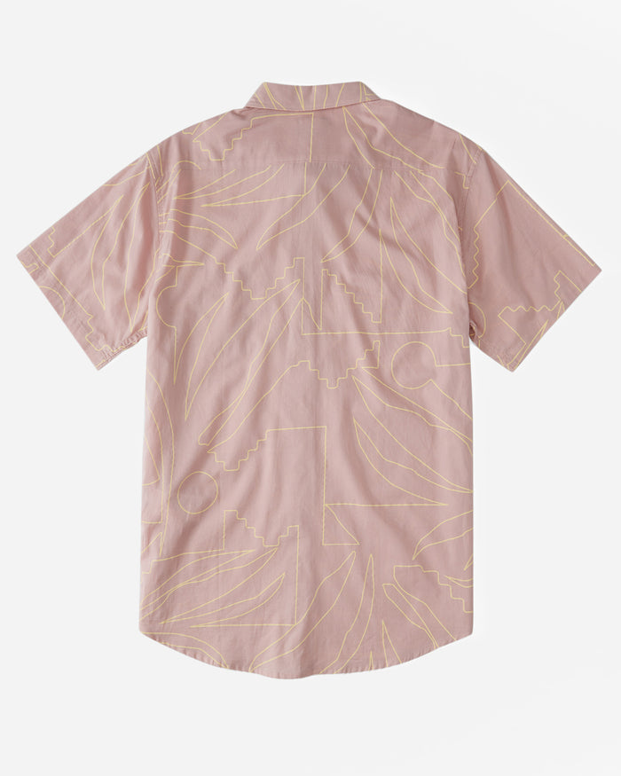 Billabong Sundays Floral Short Sleeve Shirt - Dusty Pink