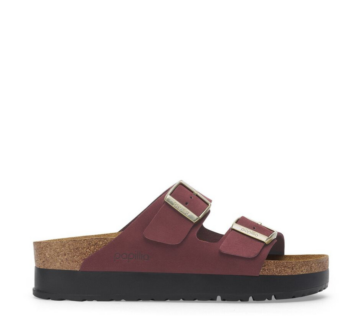 Birkenstock Arizona Platform in Nubuck - On The EDGE