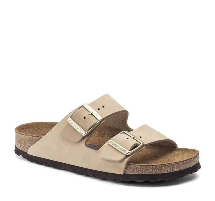 Birkenstock Arizona Soft Footbed Nubuck Leather Sandal - On The EDGE