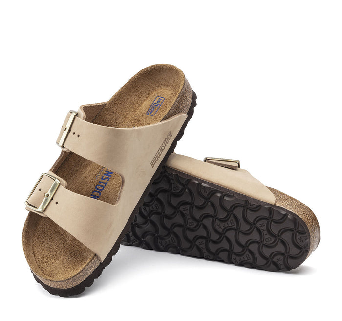 Birkenstock Arizona Soft Footbed Nubuck Leather Sandal - On The EDGE