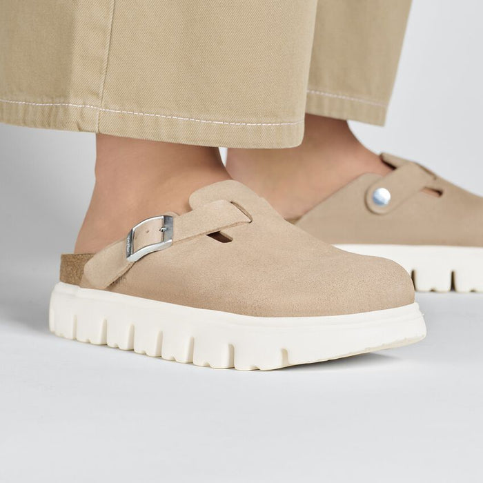 Birkenstock Boston Chunky in Suede - On The EDGE