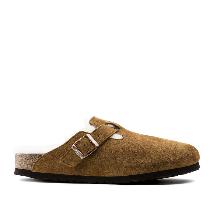 Birkenstock Boston Suede Shearling Clog - On The EDGE