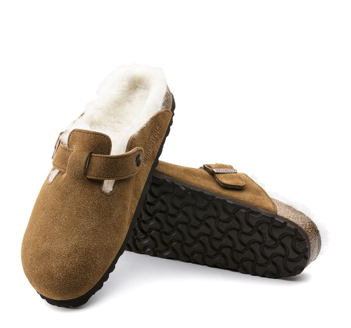 Birkenstock Boston Suede Shearling Clog - On The EDGE
