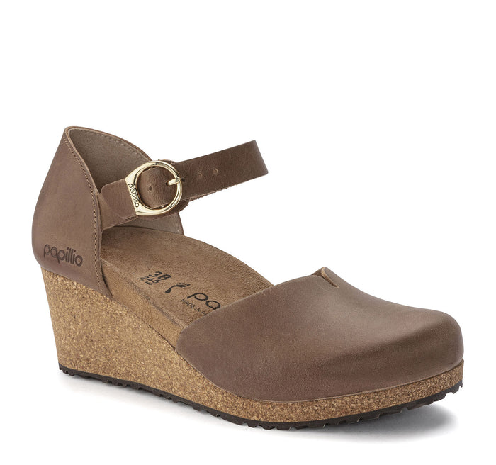 Birkenstock Mary Leather Wedge Sandals - On The EDGE