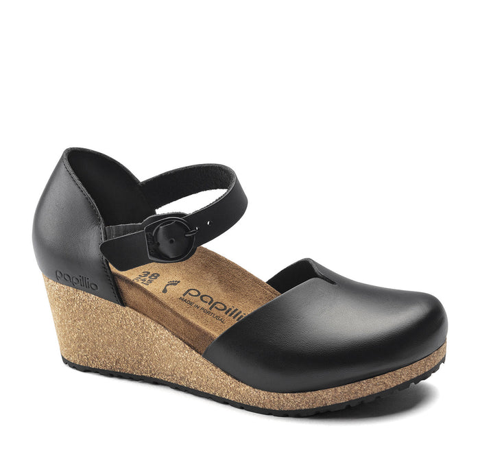 Birkenstock Mary Leather Wedge Sandals - On The EDGE