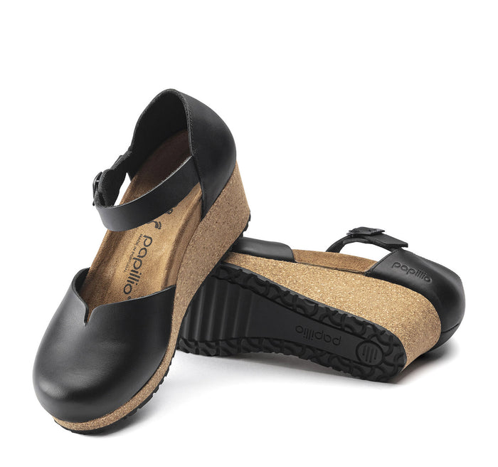 Birkenstock Mary Leather Wedge Sandals - On The EDGE