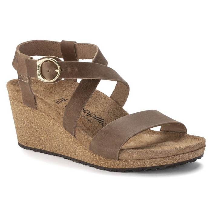 Birkenstock Sibyl Wedge Heel Leather Sandal - On The EDGE