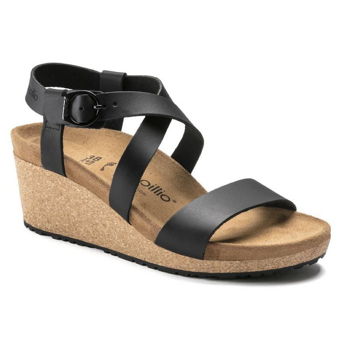 Birkenstock Sibyl Wedge Heel Leather Sandal - On The EDGE